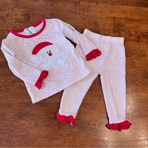 Eliza James Santa Claus Kids Pajamas - Red and White size 6 months